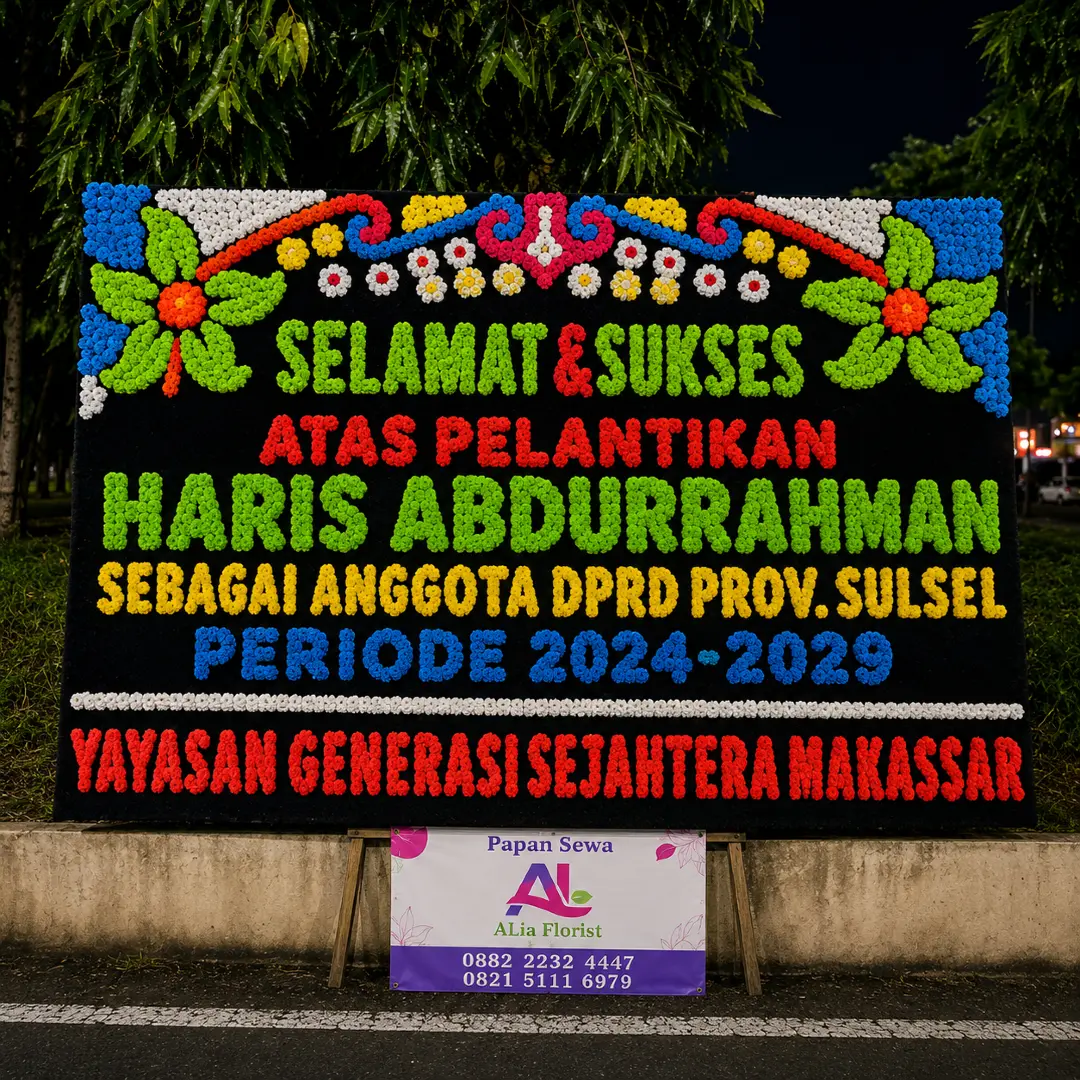 Papan Bunga Pelantikan 