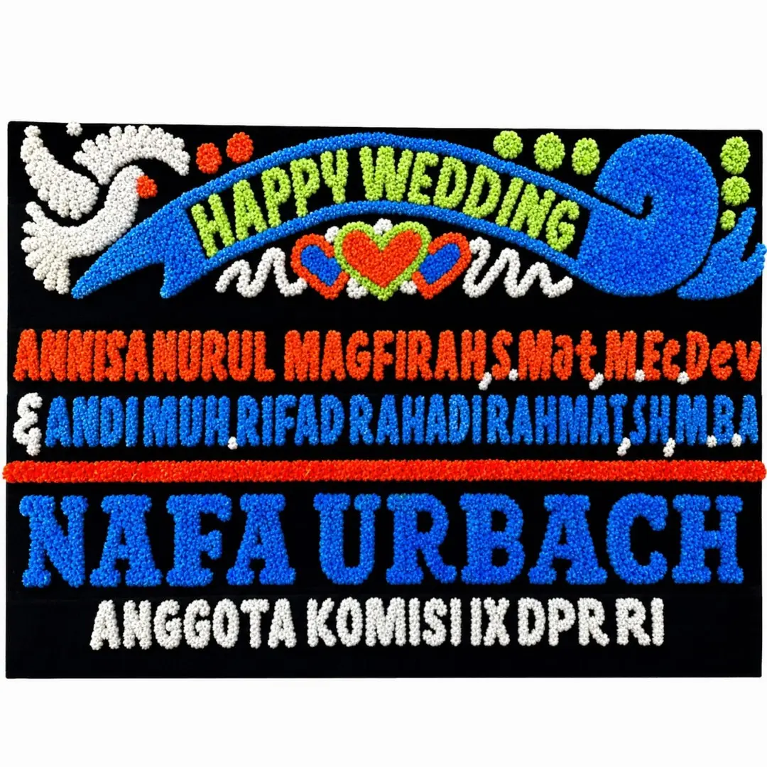 Papan Happy Wedding
