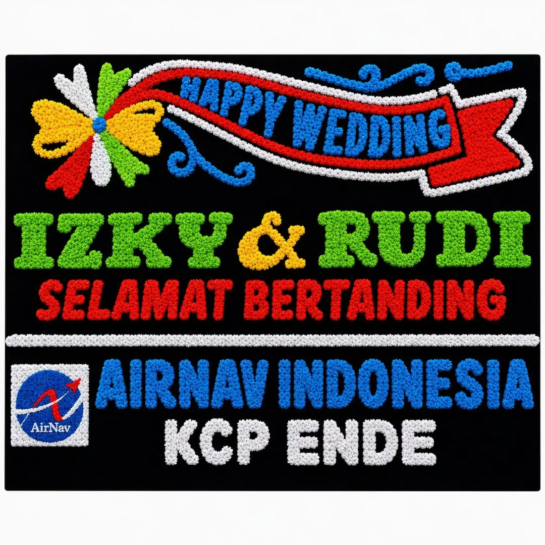 Papan Happy Wedding